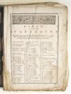 BIBLE IN GREEK. [Theion kai Hieron Evangelion.] Lacks title. Circa 1803? + Evangelistarion. 1803. Both in painted leather binding.